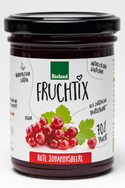 Produktfoto zu Fruchtix - rote Johannisbeere-Fruchtaufstrich, 220g