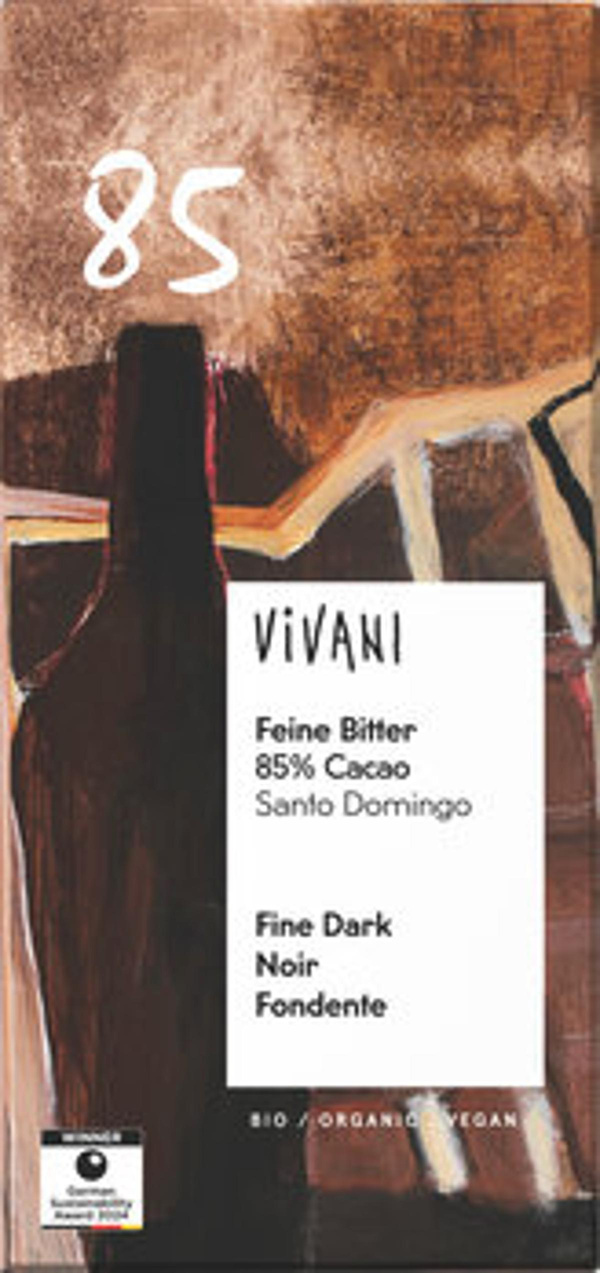 Produktfoto zu Feine Bitter (85% Cacao), 100g-Tafel
