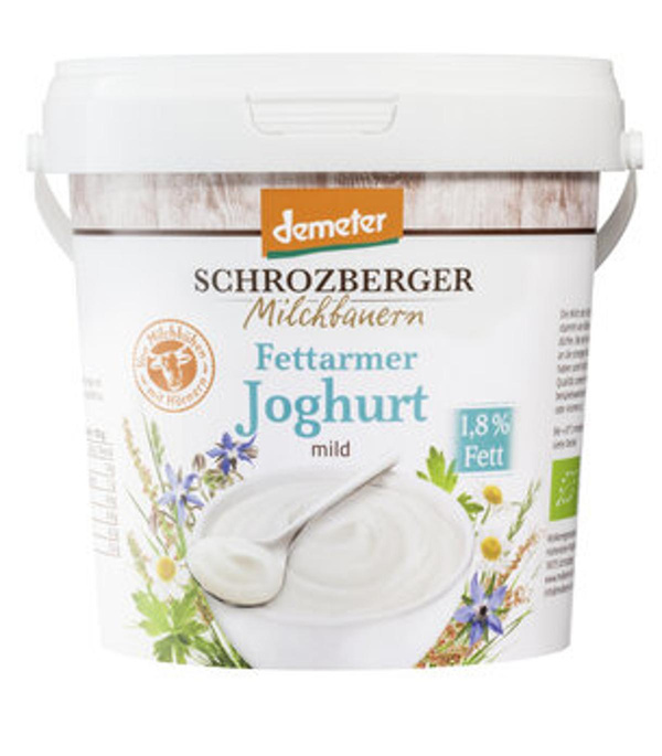 Produktfoto zu GEBINDE fettarmer Jogurt Natur mild 1,8%, 1 kg Eimer