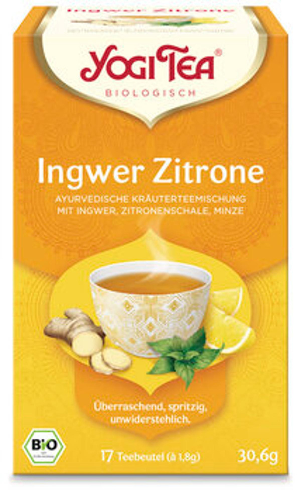 Produktfoto zu Ingwer-Zitronen-Tee, 17 Beutel