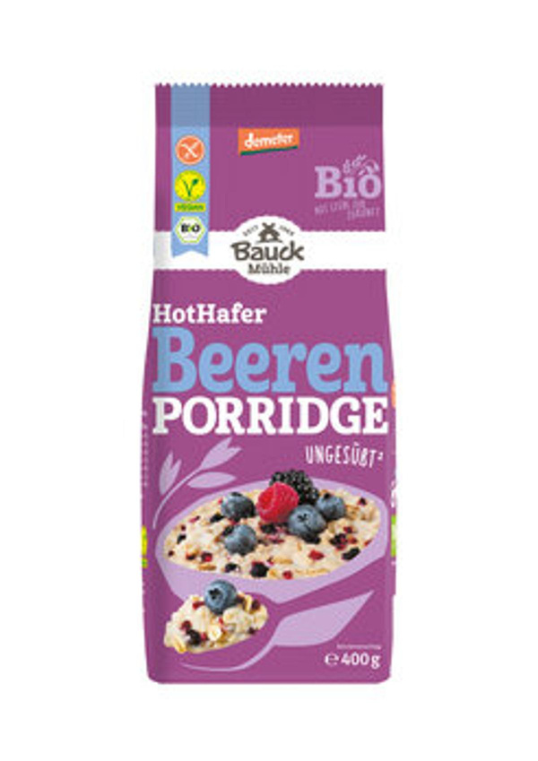 Produktfoto zu Gebinde HotHafer Porridge mit Beeren (ungesüßt), 6x400g