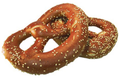 Produktfoto zu Helle Dinkel Laugenbrezel mit Sesam