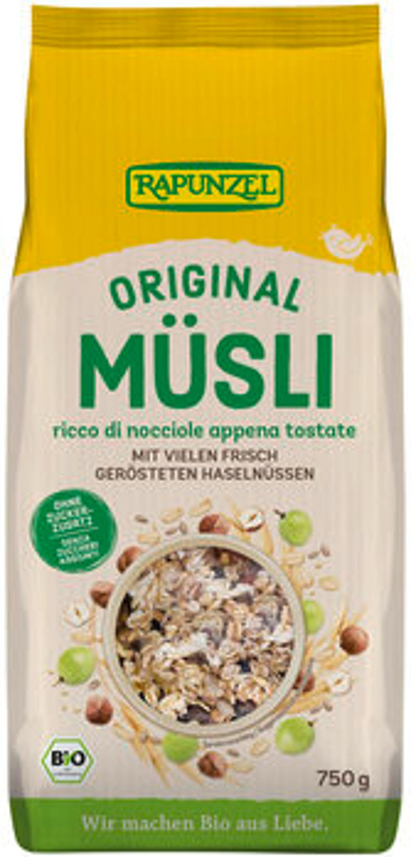 Produktfoto zu Original Rapunzel Müsli, 750 g