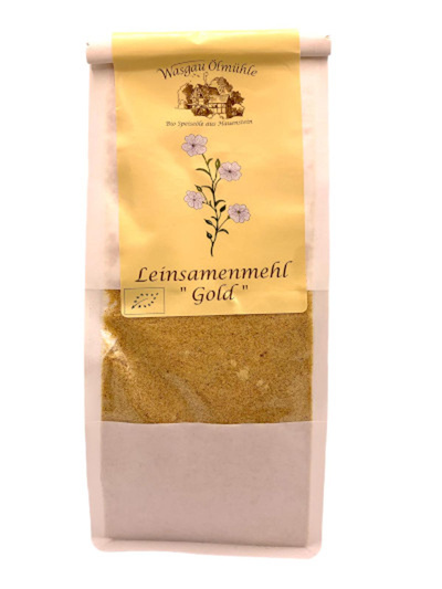 Produktfoto zu Leinsamenmehl aus dem Presskuchen, 400 g