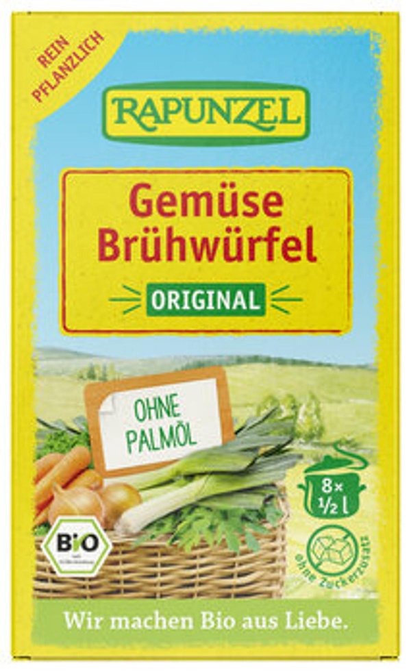 Produktfoto zu Gemüse-Brühwürfel Original mit Hefe, 8 Stck