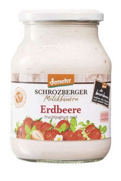 Produktfoto zu Beerenbauern-Jogurt Erdbeer 3,5%, 500 g