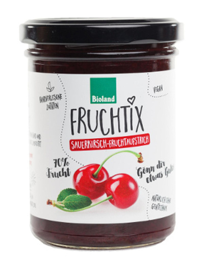 Produktfoto zu Fruchtix - Sauerkirsch-Fruchtaufstrich, 220g