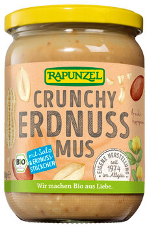 Produktfoto zu GEBINDE Erdnussmus Crunchy mit Salz, 6 x 500g