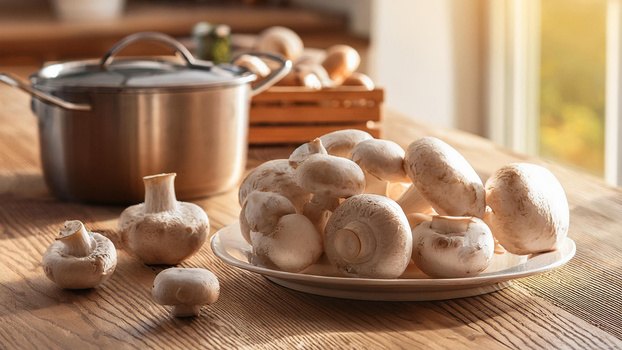 Rezeptbild für Pasta in  Steinchampignonrahm