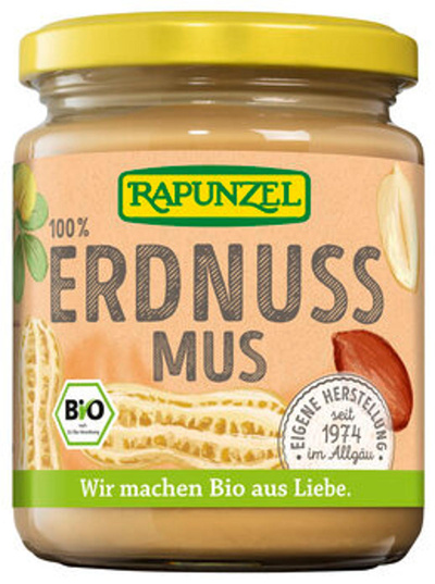 Produktfoto zu Erdnussmus fein ohne Salz, 250g