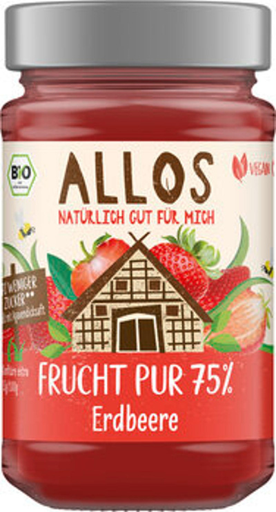 Produktfoto zu Frucht pur Erdbeere, 250g