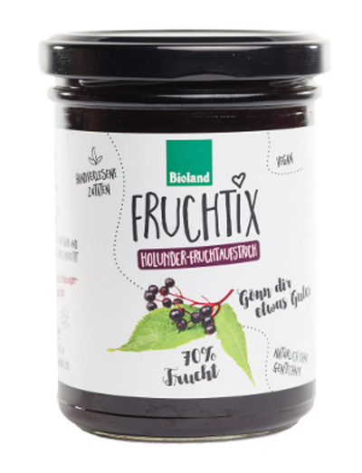 Produktfoto zu Fruchtix - Holunder-Fruchtaufstrich, 220g