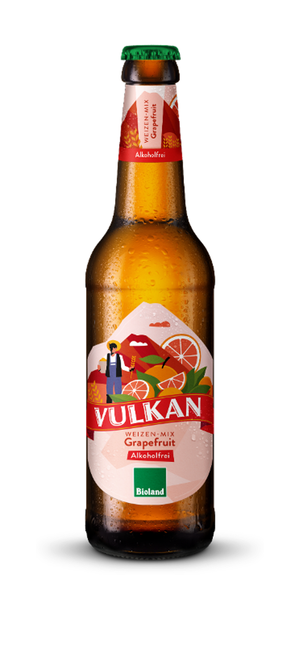 Produktfoto zu Vulkan Alkoholfreies Weizen mit Grapefruit, 0,33l