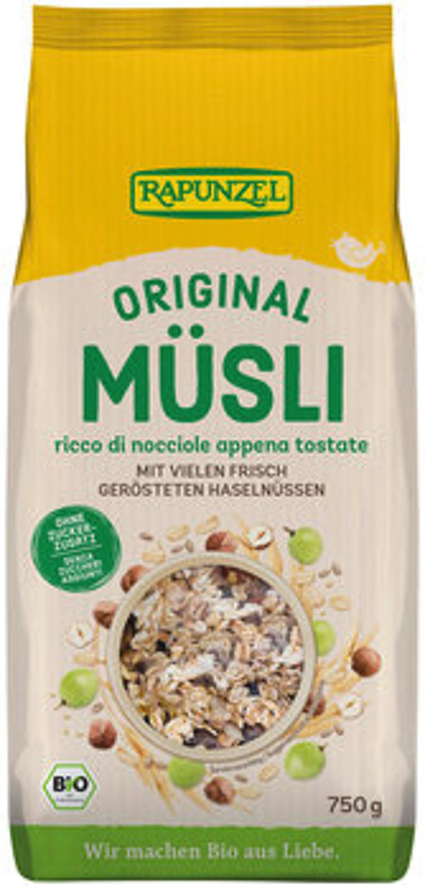 Produktfoto zu Original Rapunzel Müsli, 750 g