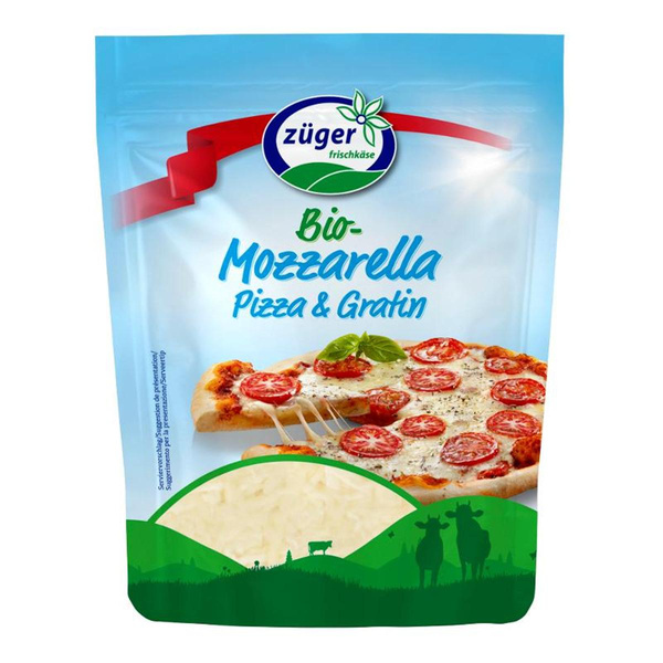 Produktfoto zu GEBINDE Mozzarella im Stehbeutel gerieben 40% FiT, 5 x 150g
