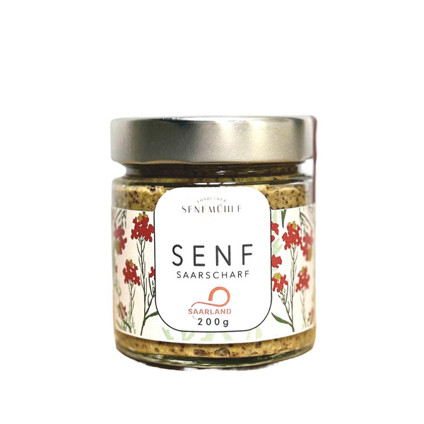 Produktfoto zu Saarland-Senf "Saarscharf", 200g
