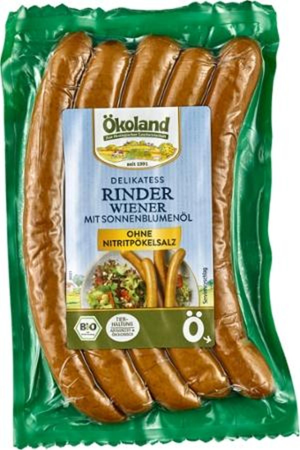 Produktfoto zu ÖKL Delikatess Rinderwiener (5 Stück), 200 g