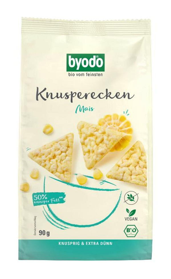 Produktfoto zu GEBINDE Knusperecken Mais, glutenfrei, 12 x 90g