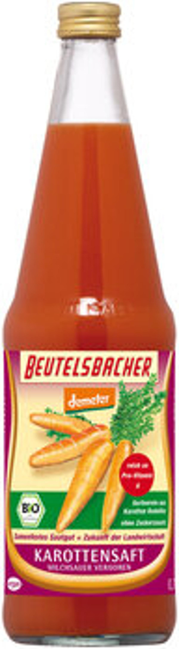 Produktfoto zu Kiste Milchsaurer Karottensaft, 6 x 0,7l