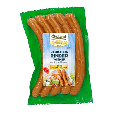 Produktfoto zu ÖKL Delikatess Rinderwiener (5 Stück), 200 g