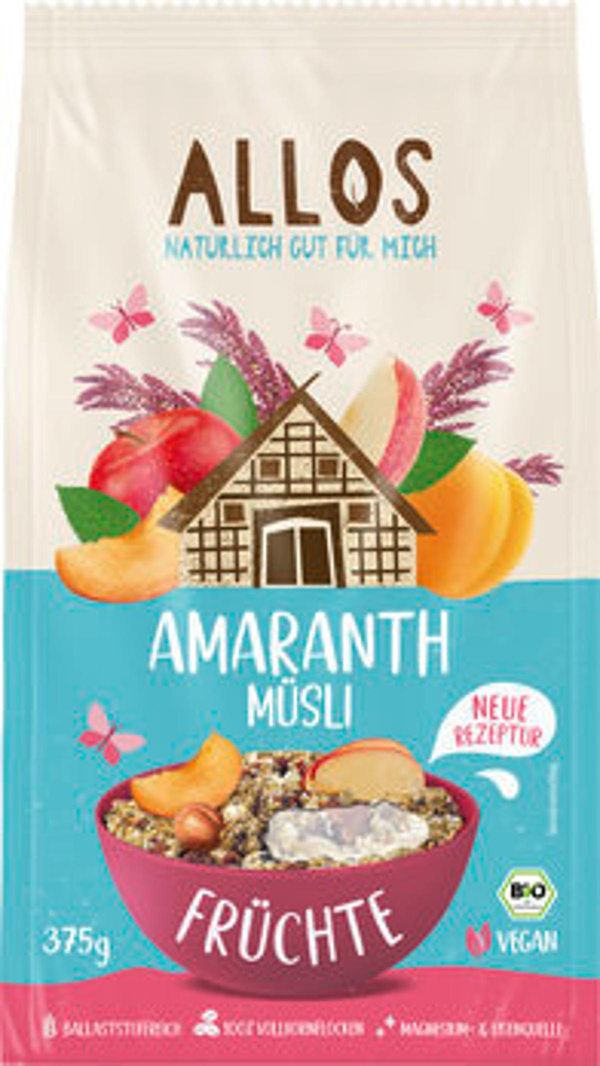 Produktfoto zu Amaranth Früchte Müsli, 375g