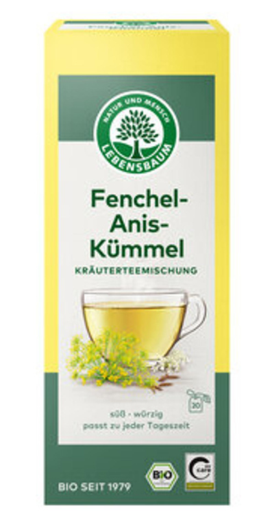 Produktfoto zu Fenchel-Anis-Kümmel-Tee, 20 Beutel