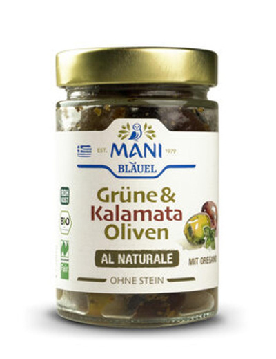 Produktfoto zu Grüne & Kalamata Oliven al naturale, entkernt, 175g