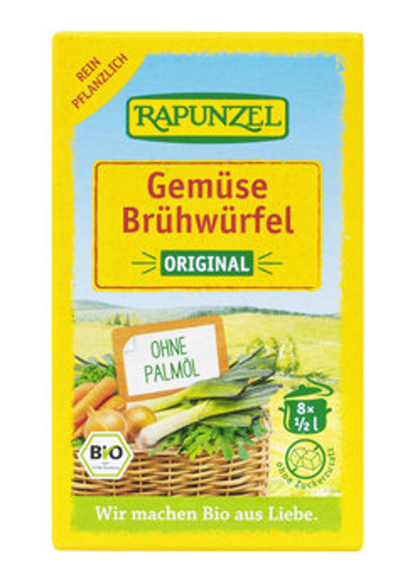 Produktfoto zu Gemüse-Brühwürfel Original mit Hefe, 8 Stck