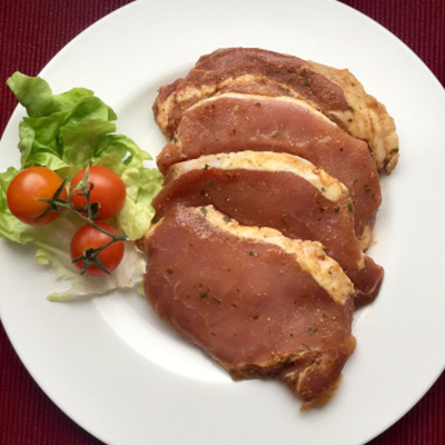 Produktfoto zu Rückensteaks gewürzt, 4 Stück