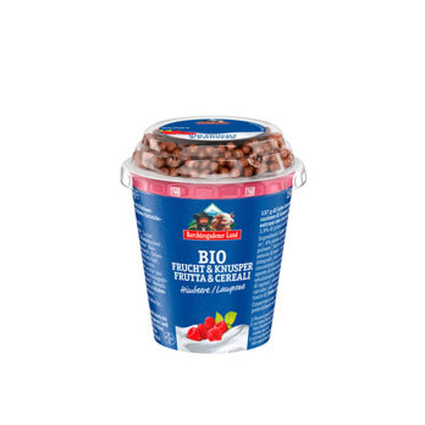 Produktfoto zu Frucht&Knusper-Jogurt Himbeer-Schokoballs 3,9%, 150g