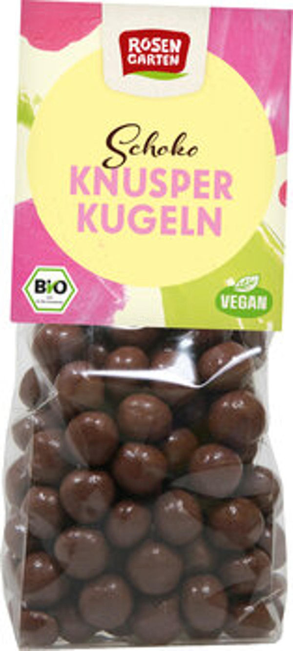 Produktfoto zu Vegane Schoko-Kugeln mit Knusperkern, 80g