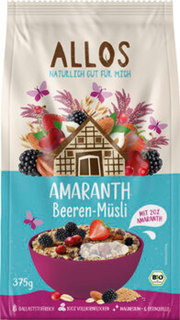 Produktfoto zu GEBINDE Amaranth Beeren Müsli, 5 x 375g