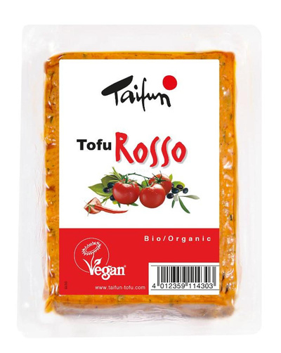 Produktfoto zu Tofu Mediterran `Rosso`  mit Oliven, Tomaten, Peperoni, 200g