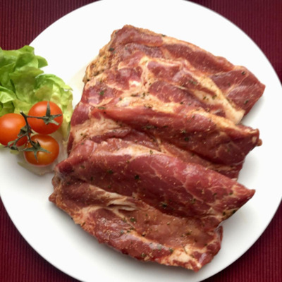 Produktfoto zu Kammsteaks gewürzt, 2 Stück  (Schwenkbraten)