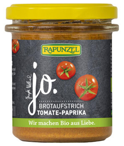 Produktfoto zu jo. Brotaufstrich Tomate-Paprika - auf Cashew-Basis, 140g