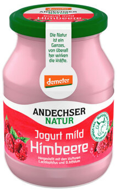 Produktfoto zu Himbeer-Jogurt Mild 3,7%, 500g