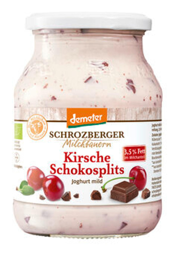 Produktfoto zu Winterjogurt Kirsche Schokosplits, 500g