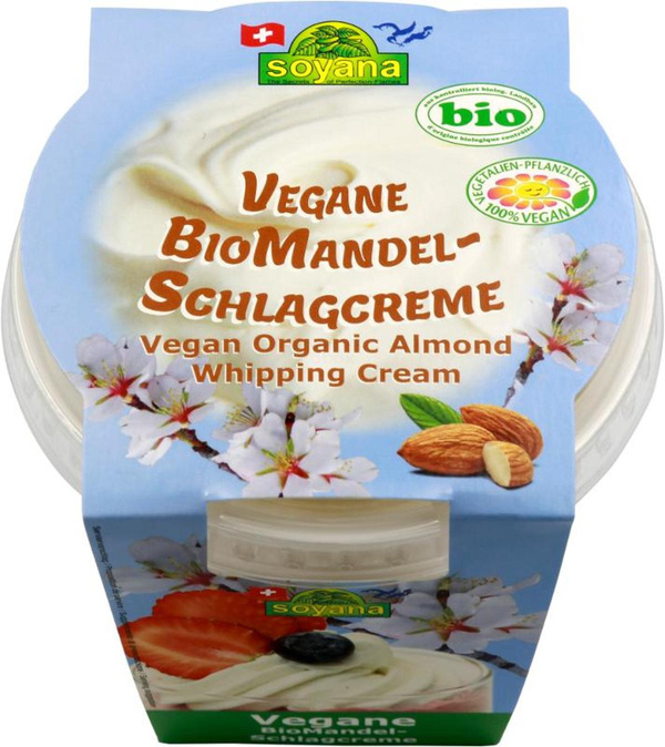 Produktfoto zu vegane Schlagcreme auf Mandelbasis, 250g
