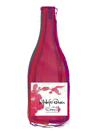 Produktfoto zu Nussdorfer Rotwein, feinherb & mild, 1l