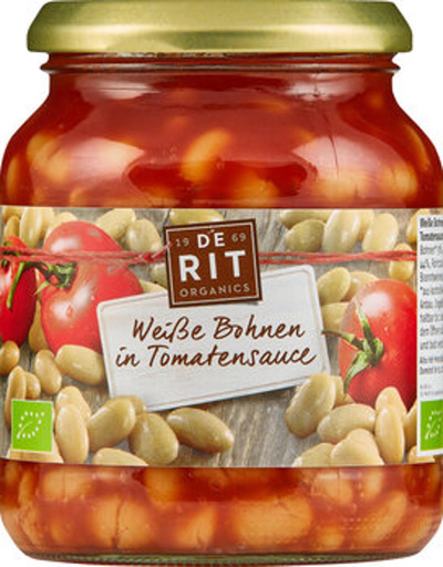 Produktfoto zu GEBINDE Weiße Bohnen in Tomatensauce, 6 x 360g