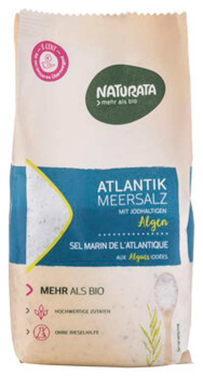 Produktfoto zu GEBINDE Altlantik Meersalz mit jodhaltigen Algen, 6 x 500 g