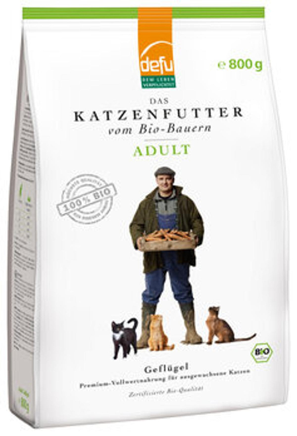 Produktfoto zu GEBINDE Katzenfutter Defu Adult Geflüg, 4 x 800g