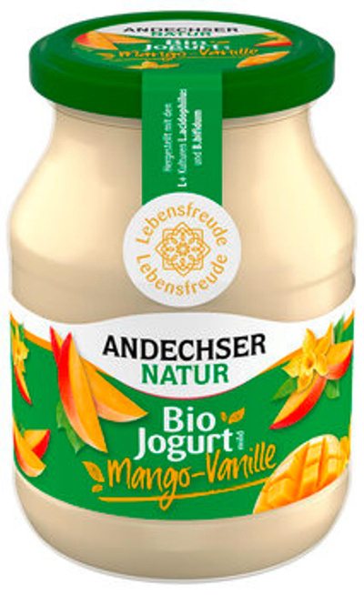 Produktfoto zu Jogurt Mango-Vanille 3,8%, 500g