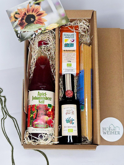 Produktfoto zu Geschenkbox "Gesunde Genüsse aus der Region"