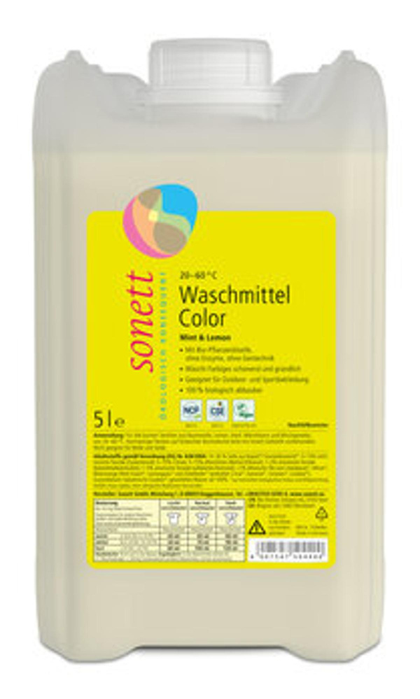Produktfoto zu Color-Waschmittel flüssig Mint & Lemon, 5 L