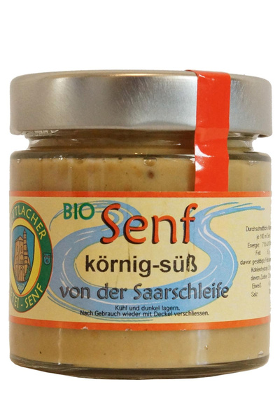 Produktfoto zu Abtei-Senf körnig-süß, 200g