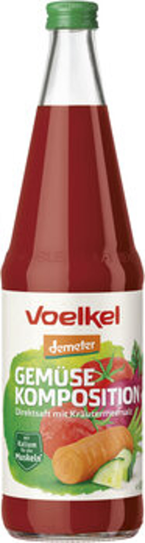 Produktfoto zu Kiste Demeter Gemüse-Komposition Kiste 6 x 0,7 l