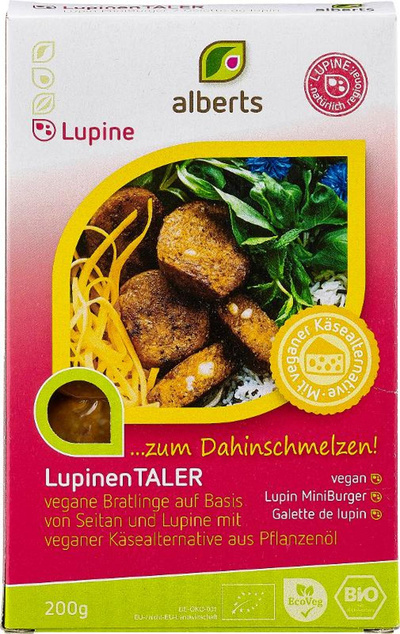 Produktfoto zu Lupinen Taler mit veg.Käsekern, 200g