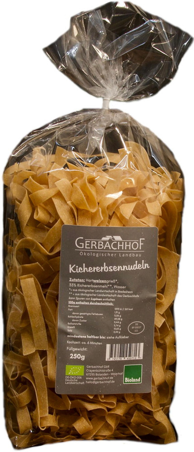 Produktfoto zu Kichererbsen-Bandnudeln o.Ei, 250g