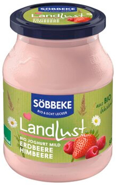 Produktfoto zu Jogurt Erdbeere Himbeere Pur Bio, 500g